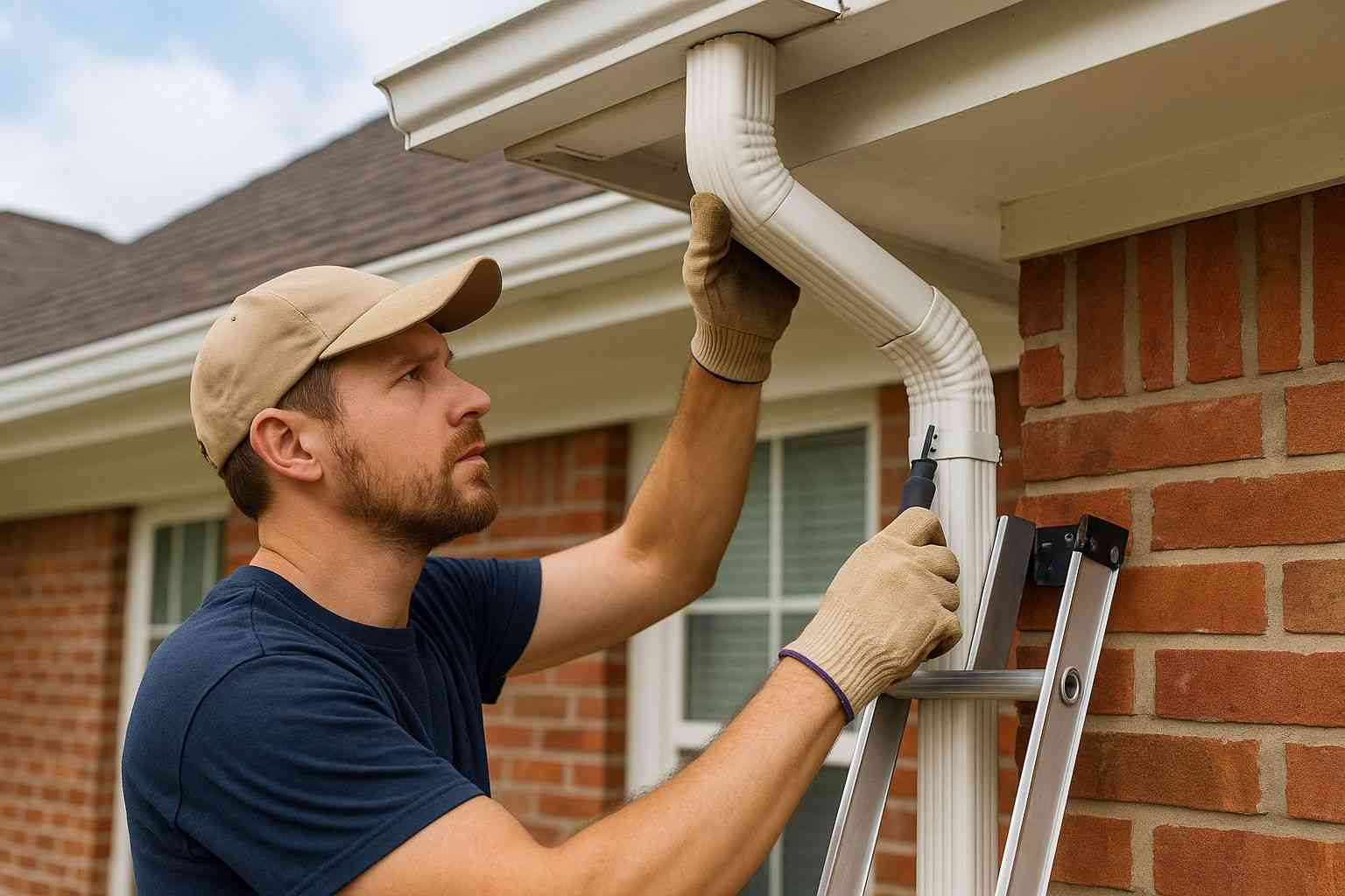 Repair Home Gutter Downspout