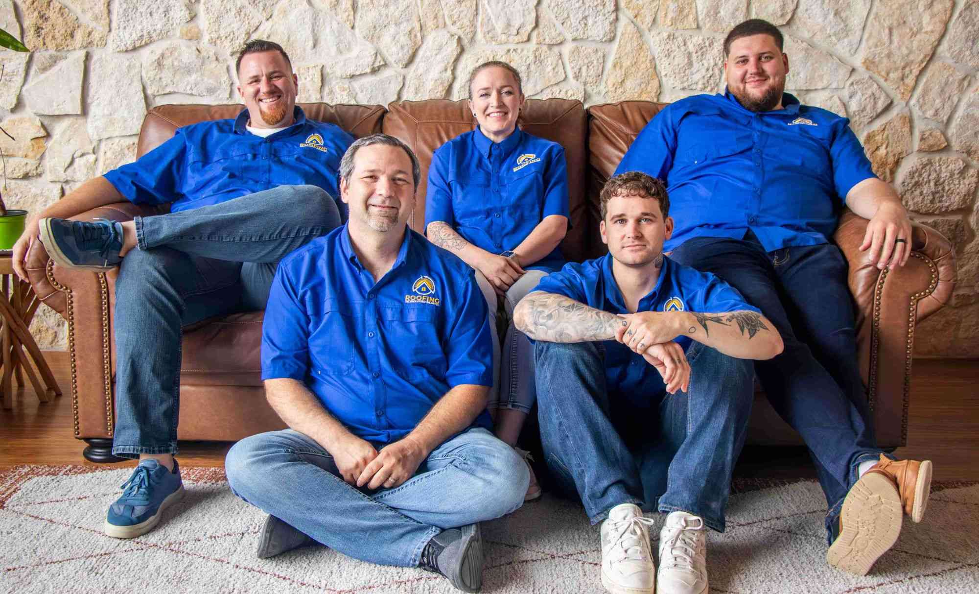 Team Picture Sitting On Couch