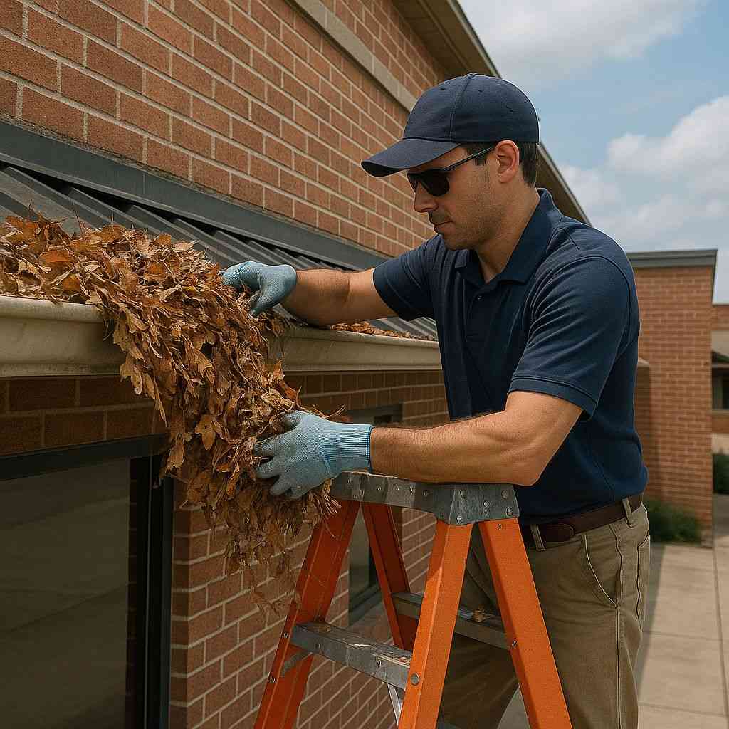 Clogged-Business-Overflowing-Gutter
