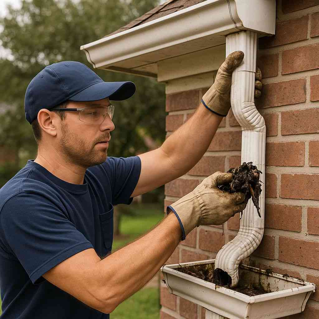 Clogged-Gutter-Downspout