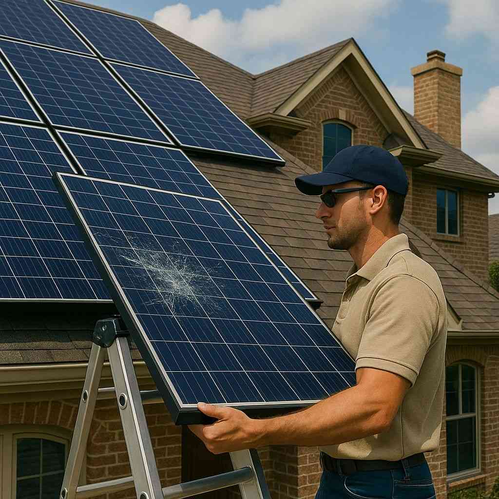 Single-Solar-Panel-Damage